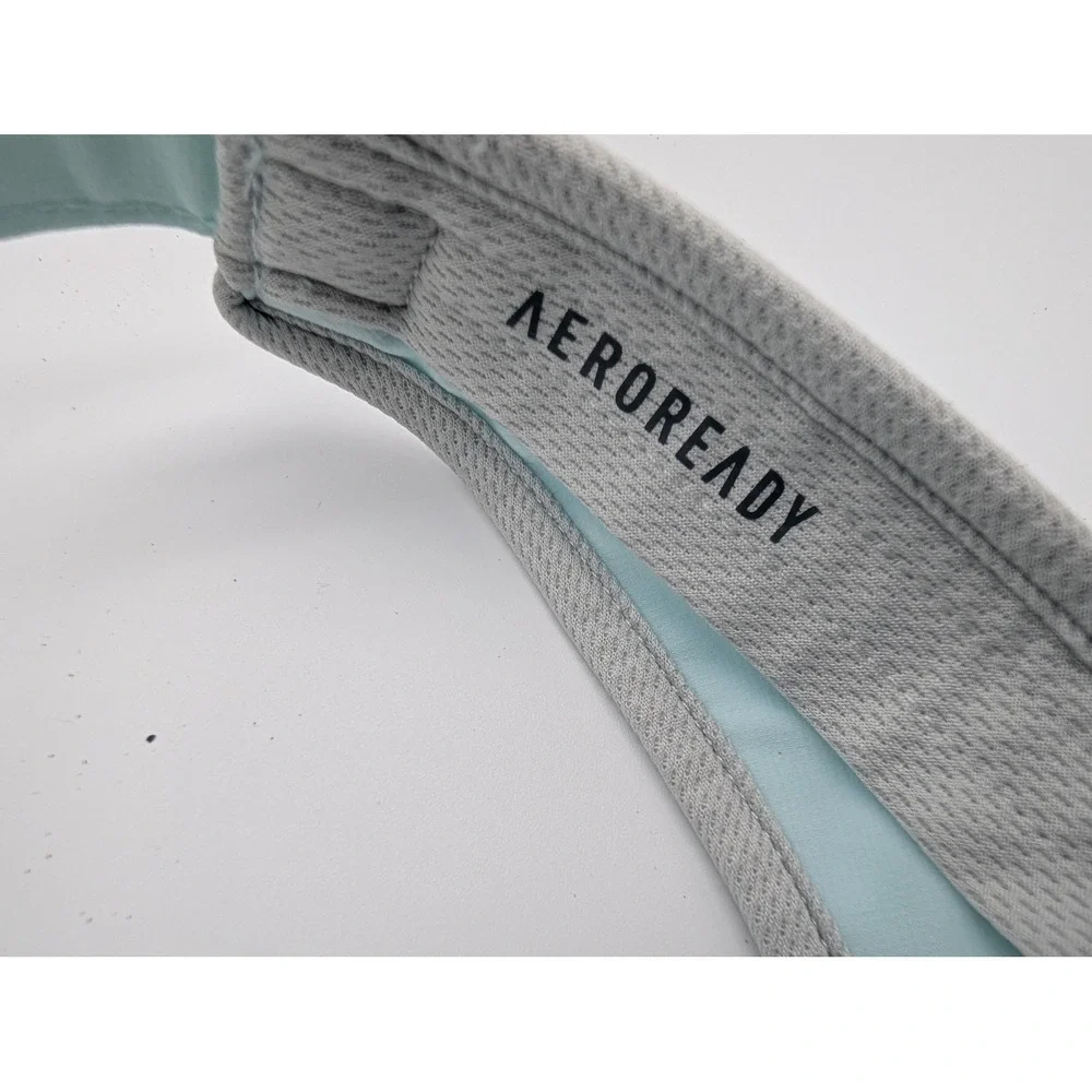 Adidas Aeroready Women Light Blue Grey Athletic Golf Tennis Running Visor Hat